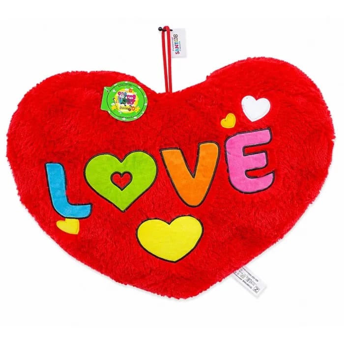 Almofada Coração de Pelúcia 40 cm (Quarenta Centímetros) Vermelha Love Color ALC004-40 / ALC005-45