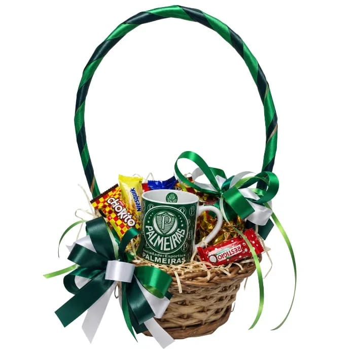 Cesta de Chocolates e Doces Torcedor - Palmeiras