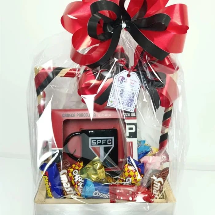 Cesta de Chocolates e Doces Torcida São Paulo