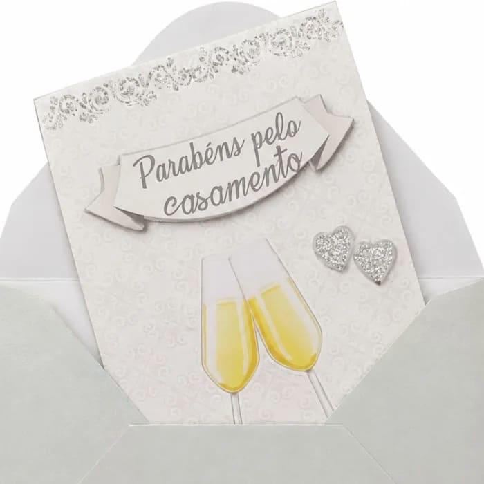 Cartão Pequeno com Envelope - Casamento 1