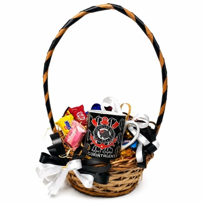 Cesta de Chocolates e Doces Torcedor - Corinthians