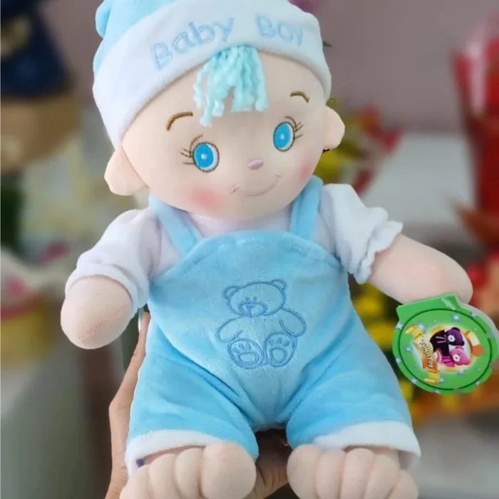 Bebê Menino Roupa Azul 25 cm de Pelúcia