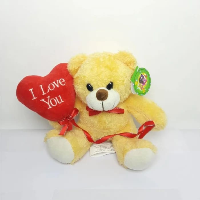 Urso Apaixonado Balão do Amor Amarelo 20 cm Pelucia 88H-24106-20