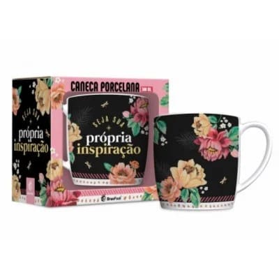 Caneca Porcelana Urban Seja Sua Própria Inspiração 300 ml (trezentos mililitros)