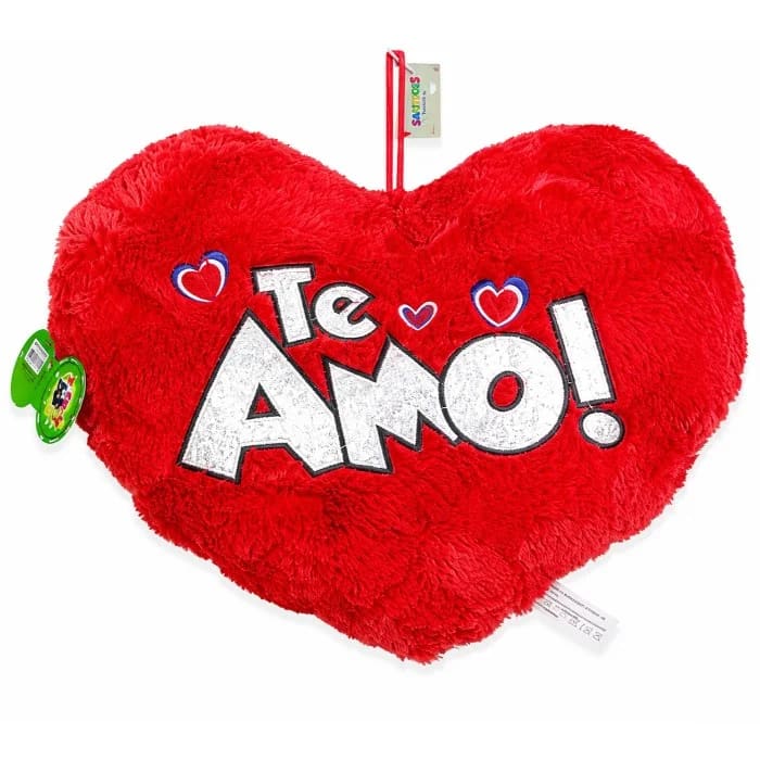 Almofada Coração 40 cm (Quarenta Centímetros) Vermelha Te Amo de Pelúcia ALC004-40 / ALC005-45
