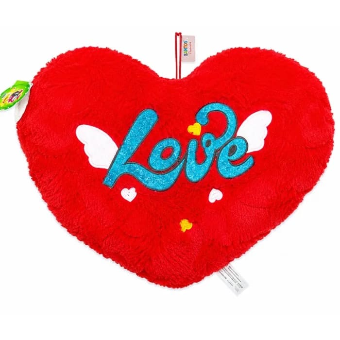 Almofada Coração de Pelúcia 40 cm (Quarenta Centímetros) Vermelha Love ALC004-40 / ALC005-45