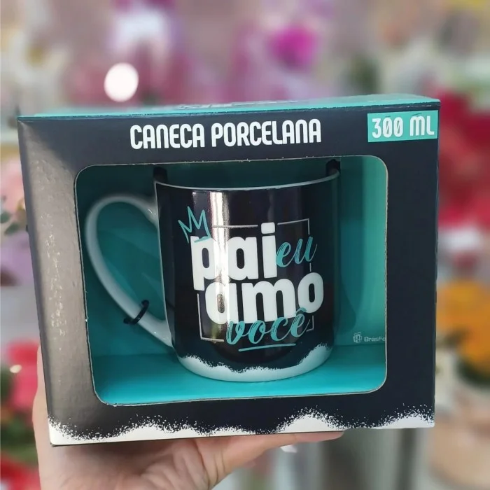 Caneca "Pai Eu Amo Você" Porcelana 300 ml