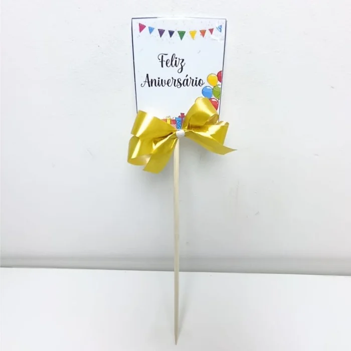 Plaquinha Decorativa Feliz Aniversário