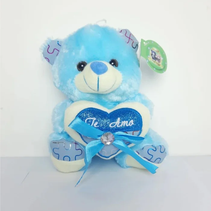 Urso Amor Brilhante Azul 20 cm de Pelucia 2-2712-20